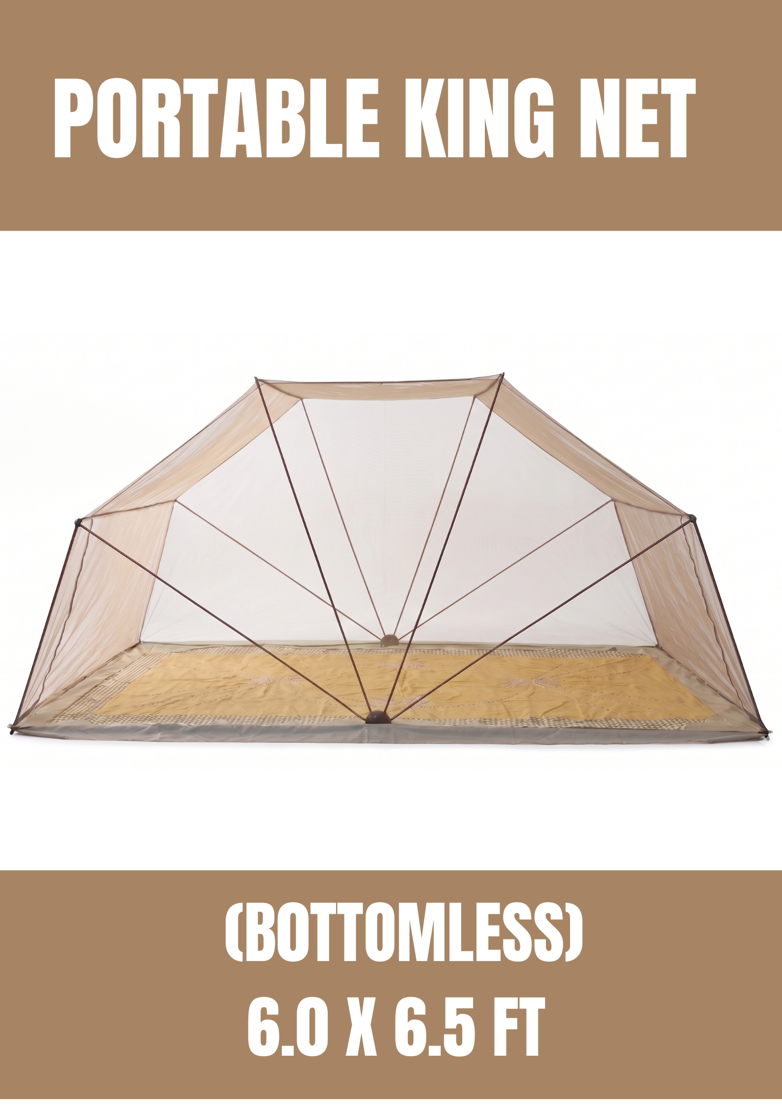 _PORTABLE KInG NET IVORY 6.0 X 6.5 Double King Bed 6 x 6.5 ft (Comfort) - Image 1